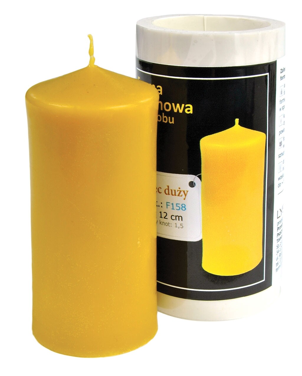 Forma de lumanare "cilindru mare", din silicon - Lyson - Apis-Blaj.ro