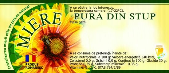 Etichete Miere Pura Din Stup Apis Blaj Ro