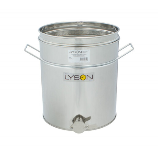 Maturator inox, 50l, cu canea din inox, cu manere si sita, Lyson