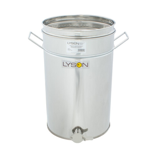 Maturator inox, 70l, cu canea din inox, cu manere si sita, Lyson