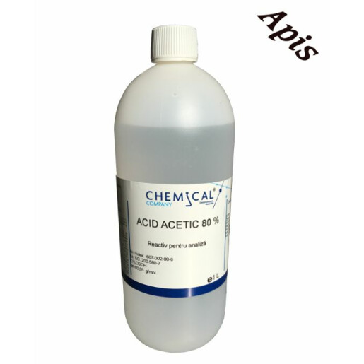Acid acetic 80%, 1L
