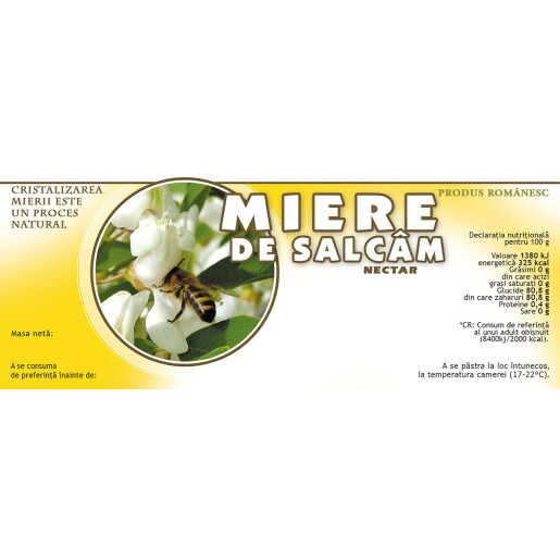 Etichete miere de Salcam (154x60 mm)