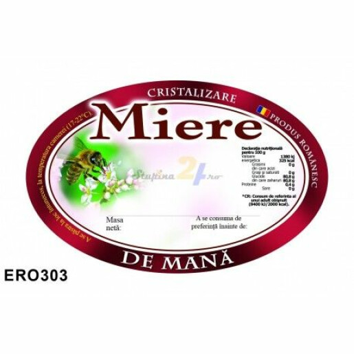 Eticheta miere "Mana" (92x60 mm)