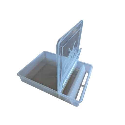 Hranitor din plastic, transparent,  pentru podisor, 1300g ( calitatea I )