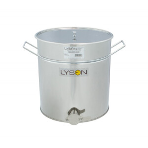 Maturator inox, 50l, cu canea din inox, cu manere, Lyson