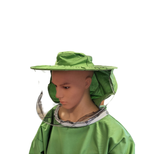 Bluza cu masca din bumbac, verde