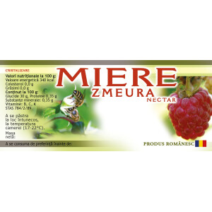 Etichete miere de Zmeura (116x50 mm)