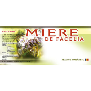 Eticheta miere de Facelia (116x50 mm)