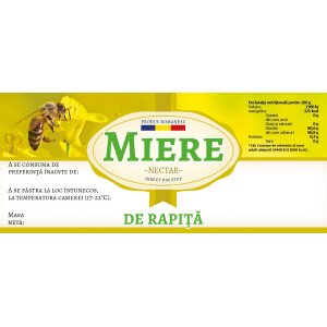 Etichete miere de "Rapita" (116x50 mm)