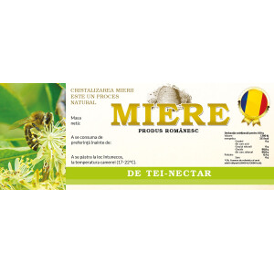 Eticheta miere Tei Nectar (154x60 mm)