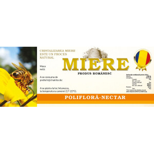 ETICHETA:MIERE POLIFLORA-NECTAR (154x60 mm)