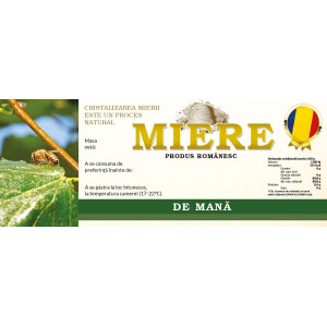 Eticheta miere de Mana (154x60 mm)