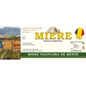 ETICHETE: MIERE POLIFLORA DE MUNTE (154x60 mm)