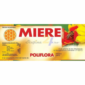 Eticheta miere "Poliflora" (116x50 mm)