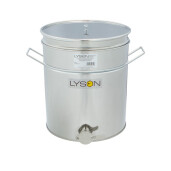 Maturator inox, 50l, cu canea din inox, cu manere si sita, Lyson