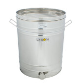 Maturator inox, 200l, cu canea din inox, cu manere si sita, Lyson