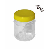 Borcan din plastic,hexagonal, 250g