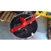 Centrifuga tangentiala, 2 rame, canea INOX, cu picioare, Mineli