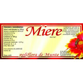 Eticheta miere Poliflora de munte (116x50 mm)