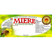 Eticheta miere Poliflora din Stupina proprie (116x50mm)