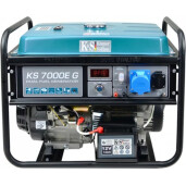 Generator curent Koner&Sohnen KS 7000E G, motor GPL/benzina,13 CP, putere maxima 5.5 kVA, rezervor 25 L, monofazat, pornire la sfoara, protectie termica 