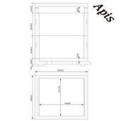 Stup 3/4 Langstroth american nevopsit