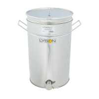 Maturator inox, 70l, cu canea din inox, cu manere si sita, Lyson