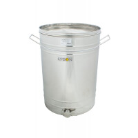 Maturator inox, 300l, cu canea din inox, cu manere si sita, Lyson