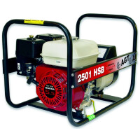 Generator curent AGT 2501 HSB SE, motor Honda GX160 benzina, puterme max 2.2kVA, rezervor 3.6l  , monofazat, pornire la sfoara, protectie termica