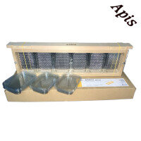 APIBOX mini - Rama de lemn cu 12 recipiente din plastic