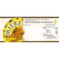 Etichete miere "Floarea soarelui" (116x50 mm)