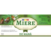 Eticheta miere de "Mana"  (116x50 mm)