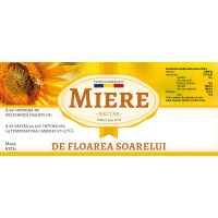 Etichete miere "Floarea soarelui"  (116x50 mm)