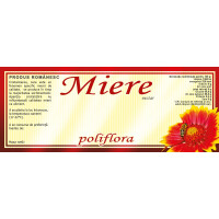 Eticheta miere Poliflora  (154x60 mm) 