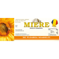 Eticheta miere de Florarea Soarelui (154x60 mm)