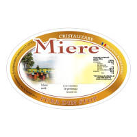 Etichete miere ovale Pura din stup (92x60 mm)