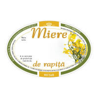 Eticheta miere ovala de Rapita (92x60 mm)