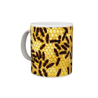 Cana ceramica "Albine pe fagure"