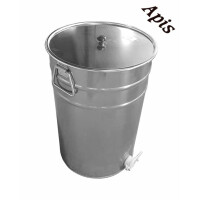 Maturator inox, 150l, cu canea din plastic si manere, Lyson