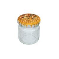 Borcanas din sticla, 35 ml (540 gr) cu capac, fagure