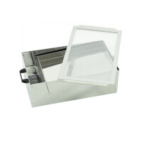 Topitor solar pentru ceara, din inox